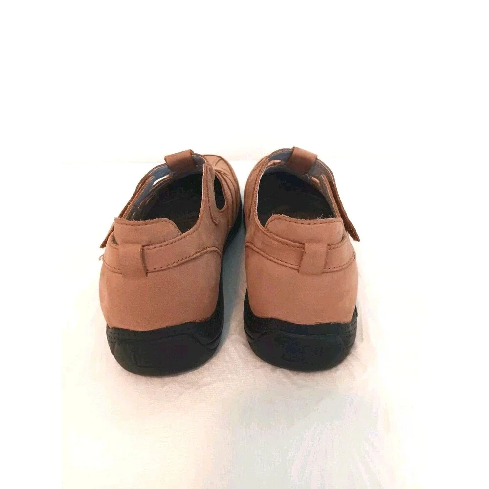Drew Leather Fisherman Sandals Womens 8.5M Tan Hook Loop Comfort Shoes